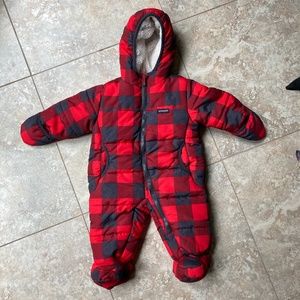 NWT OshKosh Red Plaid Boy’s Snowsuit